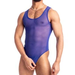 Body String L Homme Invisible Caprera UW31CAP -Magasin De Lingerie De Mode Body hi UW31CAP bleu 4