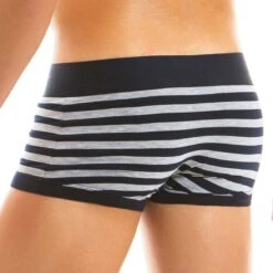 Boxer Modus Vivendi Stripped 11921 -Magasin De Lingerie De Mode Boxer modus 11921 gris 3