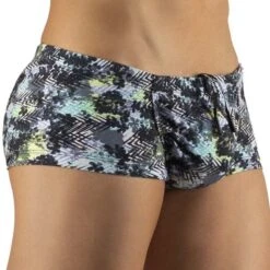 Boxer De Bain FEEL ErgoWear Zigzag EW1057 -Magasin De Lingerie De Mode Boxerbain ergo EW1057 blanc 4