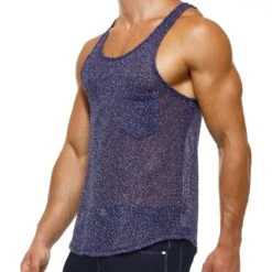 Debardeur Modus Vivendi Knight 05231 -Magasin De Lingerie De Mode Debardeur modus 05231 bleu 4