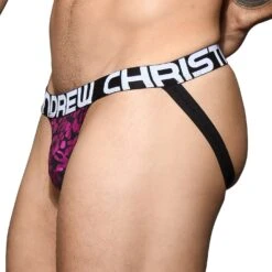 Jock Strap Andrew Christian Posh Leopard 92147 -Magasin De Lingerie De Mode JockStrap ac 92147 violet 4