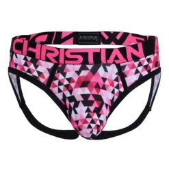 Jock Strap Andrew Christian Triangles Frame 92546 -Magasin De Lingerie De Mode JockStrap ac 92546 rose 9