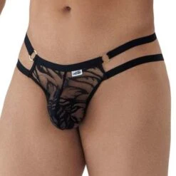Jock Strap Candyman Lace And Chain 99598 -Magasin De Lingerie De Mode JockStrap candy 99598 noir 4