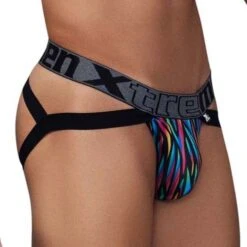 Jock Strap Xtremen Disco Zebra 91148 -Magasin De Lingerie De Mode JockStrap xtremen 91148 noir 4