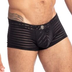 Shorty L Homme Invisible Back To Black MY18BTB -Magasin De Lingerie De Mode Shorty hi MY18BTB noir 4