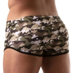 Shorty De Bain Iconic Swim TOF PARIS TOF208K -Magasin De Lingerie De Mode Shortybain tof TOF208K camo 3