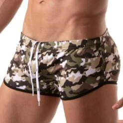 Shorty De Bain Iconic Swim TOF PARIS TOF208K -Magasin De Lingerie De Mode Shortybain tof TOF208K camo 4