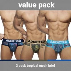 Pack De 3 Slips Addicted Tropical AD889P