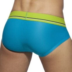 Slip Cockring Addicted Mesh AD922 -Magasin De Lingerie De Mode Slip addicted AD922 turquoise 3