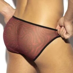 Slip ES Collection Leopard UN542 -Magasin De Lingerie De Mode Slip esco UN542 noir 3