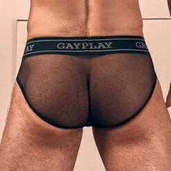 Slip Underpants Rubber GAYPLAY -Magasin De Lingerie De Mode Slip gayplay UNDERRUBB noir 3