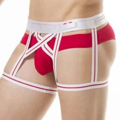 Slip PPÜ 1812 -Magasin De Lingerie De Mode Slip ppu 1812 rouge 4