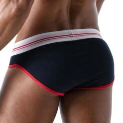 Slip French TOF PARIS TOF162BU -Magasin De Lingerie De Mode Slip tof TOF162BU bleu 3