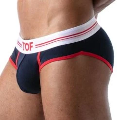 Slip French TOF PARIS TOF162BU -Magasin De Lingerie De Mode Slip tof TOF162BU bleu 4