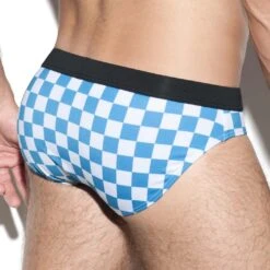 Slip De Bain ES Collection Rally 1909 -Magasin De Lingerie De Mode Slipbain escollection 1909 bleu 3