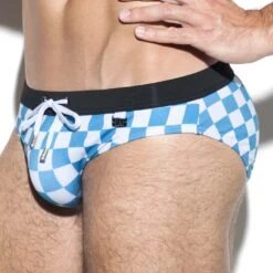 Slip De Bain ES Collection Rally 1909 -Magasin De Lingerie De Mode Slipbain escollection 1909 bleu 4