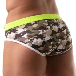 Slip De Bain Iconic Swim TOF PARIS TOF206K -Magasin De Lingerie De Mode Slipbain tof TOF206K camo 3 1