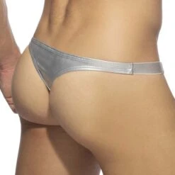 String Addicted Party Shiny AD1039 -Magasin De Lingerie De Mode String addicted AD1039 argent 3