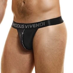String Modus Vivendi Flashy 19313 -Magasin De Lingerie De Mode String modus 19313 noir 4
