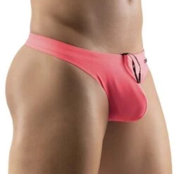 String De Bain X4D ErgoWear Neon EW1222 -Magasin De Lingerie De Mode Stringbain ergowear EW1222 corail 4