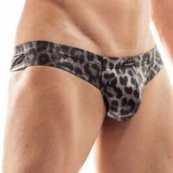 Tanga Wojoer Brauner Leo SP9T352 -Magasin De Lingerie De Mode Tanga wojoer SP9T352 noir 4