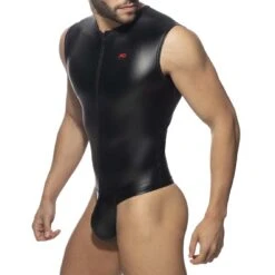 Body AD Fetish Front Zip Rub ADF142 -Magasin De Lingerie De Mode body adfetish adf142 noir 4