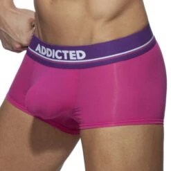 Boxer Cockring Addicted C-Through AD919 -Magasin De Lingerie De Mode boxer addicted ad919 rose 4