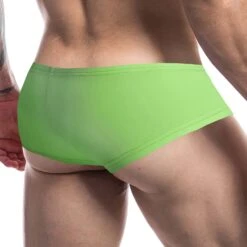 Boxer Cut4Men Neon Green C4M10 -Magasin De Lingerie De Mode boxer c4m c4m10 vert 3