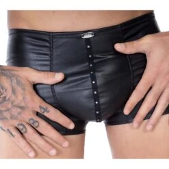 Boxer Eros Veneziani 7394 -Magasin De Lingerie De Mode boxer eros 7394 noir 5