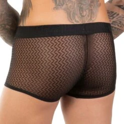 Boxer Eros Veneziani 7434 -Magasin De Lingerie De Mode boxer eros 7434 noir 3