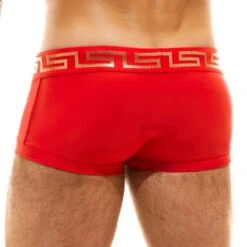Boxer De Bain Modus Vivendi Glam Meander AS2121 -Magasin De Lingerie De Mode boxerbain as2121 rouge 3