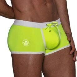 Boxer De Bain Neon TOF PARIS TOF268JF -Magasin De Lingerie De Mode boxerbain tof TOF268JF jaune 4