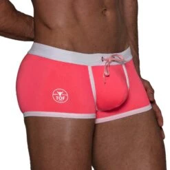 Boxer De Bain Neon TOF PARIS TOF268PF -Magasin De Lingerie De Mode boxerbain tof TOF268PF rose 4