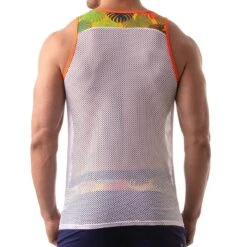 Débardeur Floral Mesh TOF PARIS TOF196J -Magasin De Lingerie De Mode debardeur tof tof196J jaune 3