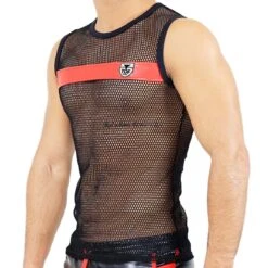 Débardeur Spartacus TOF PARIS TS0028PANR -Magasin De Lingerie De Mode debardeur tof ts0028panr rouge 4