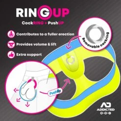 Jock Strap Cockring Addicted Mesh AD924 -Magasin De Lingerie De Mode jockstrap addicted AD924 jaune 6