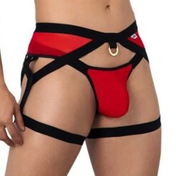 Jock Strap Candyman Garter 99623 -Magasin De Lingerie De Mode jockstrap candy 99623 rouge 4