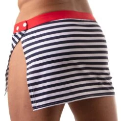 Jupe Iconic TOF PARIS TOF214BU -Magasin De Lingerie De Mode jupe tof tof214bu raye 3