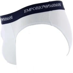 Pack 2 Slips Emporio Armani 111321 C717 -Magasin De Lingerie De Mode packs emporioarmani 111321c717 blancmarine 3