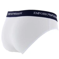 Pack 2 Slips Emporio Armani 111321 C717 -Magasin De Lingerie De Mode packs emporioarmani 111321c717 blancmarine 5