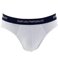Pack 2 Slips Emporio Armani 111321 C717 -Magasin De Lingerie De Mode packs emporioarmani 111321c717 blancnoir 2