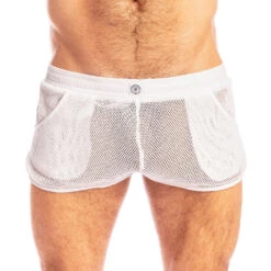 Short L Homme Invisible Madrague SP05MAD -Magasin De Lingerie De Mode short hi SP05MAD blanc 4