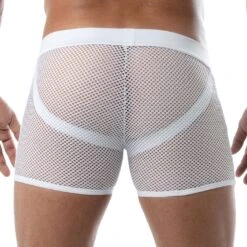 Short Circuit Mesh TOF PARIS TOF239B -Magasin De Lingerie De Mode short tof TOF239B blanc 3