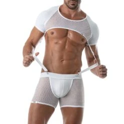 Short Circuit Mesh TOF PARIS TOF239B -Magasin De Lingerie De Mode short tof TOF239B blanc 5