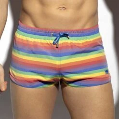 Short De Bain ES Collection Rainbow Multi Stripes 2304