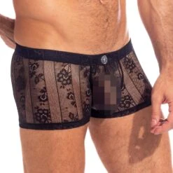 Shorty L Homme Invisible Gardens Of Babylon MY14BAB -Magasin De Lingerie De Mode shorty hi MY14BAB noir 4