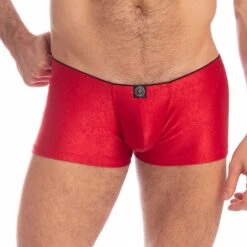 Shorty L Homme Invisible Barbados Cherry MY14CHE -Magasin De Lingerie De Mode shorty hi MY14CHE rouge 4