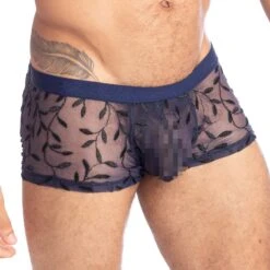 Shorty L Homme Invisible Poison Ivy UW05IVY -Magasin De Lingerie De Mode shorty hi UW05IVY BLEU 4