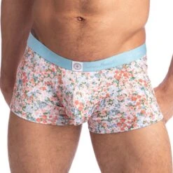 Shorty L Homme Invisible Lit De Fleurs MY39LDF -Magasin De Lingerie De Mode shorty hi my39ldf bleuciel 4