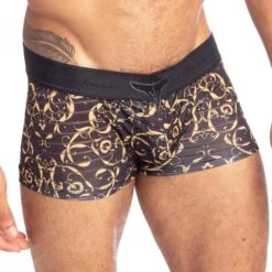 Shorty L Homme Invisible Oppulence DOro UW05ORO -Magasin De Lingerie De Mode shorty hi uw05oro noir 4